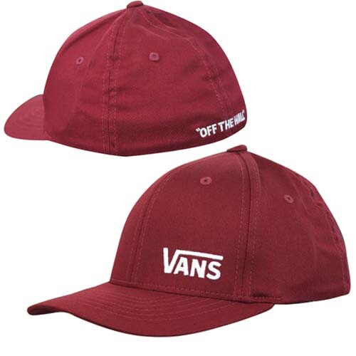 burgundy vans hat